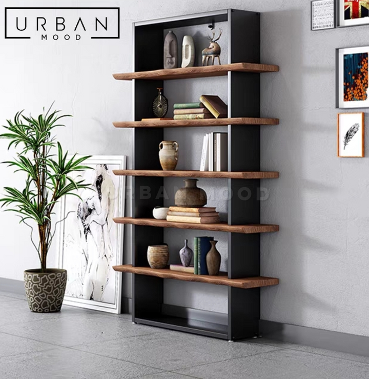 LANDON Industrial Solid Wood Shelf