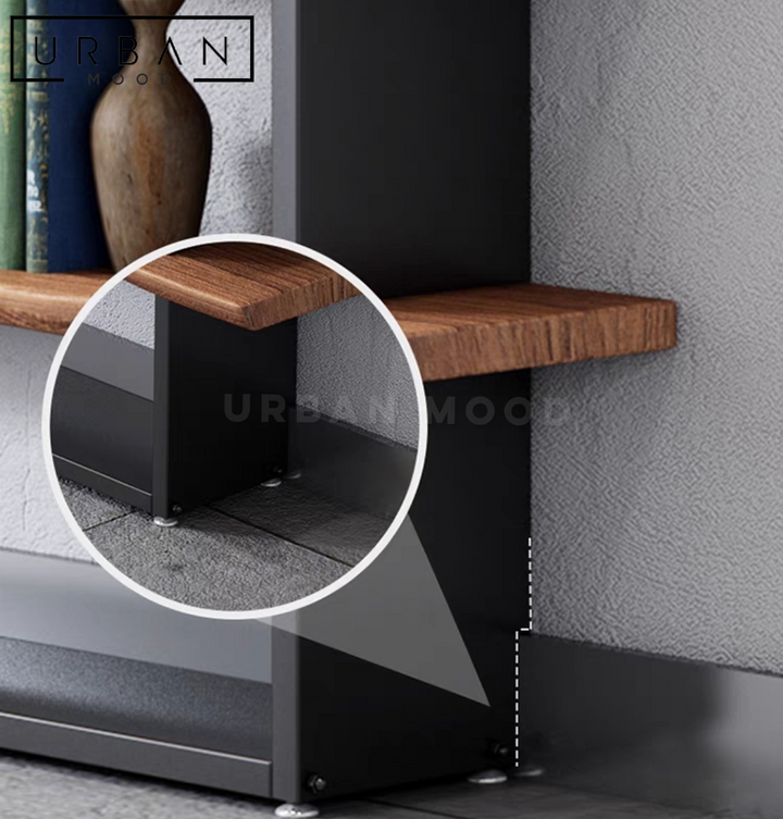 LANDON Industrial Solid Wood Shelf