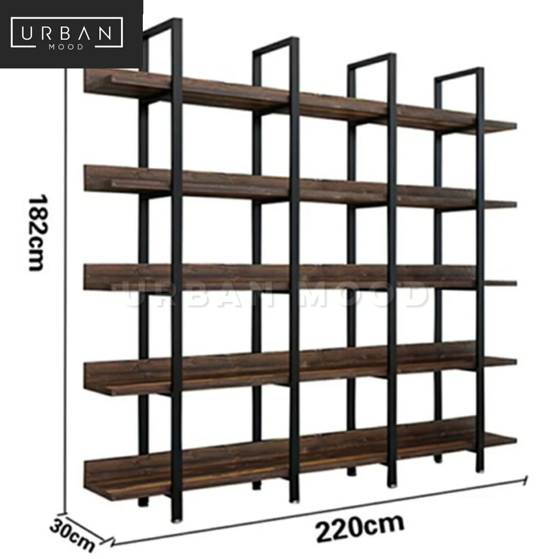 LEAD Solid Wood Library Display Shelf