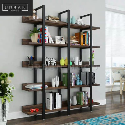 LEAD Solid Wood Library Display Shelf