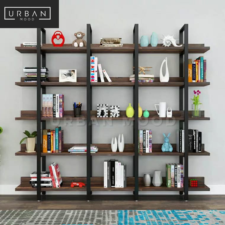 LEAD Solid Wood Library Display Shelf