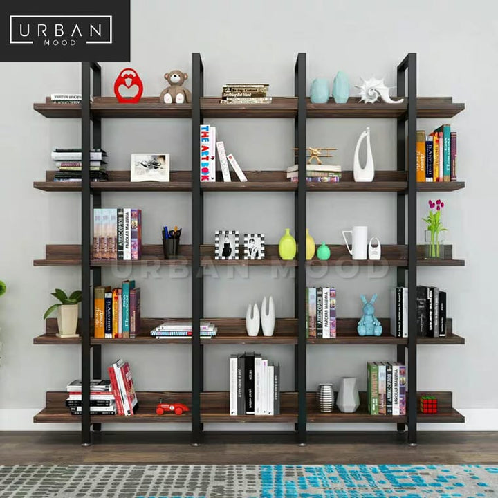 LEAD Solid Wood Library Display Shelf