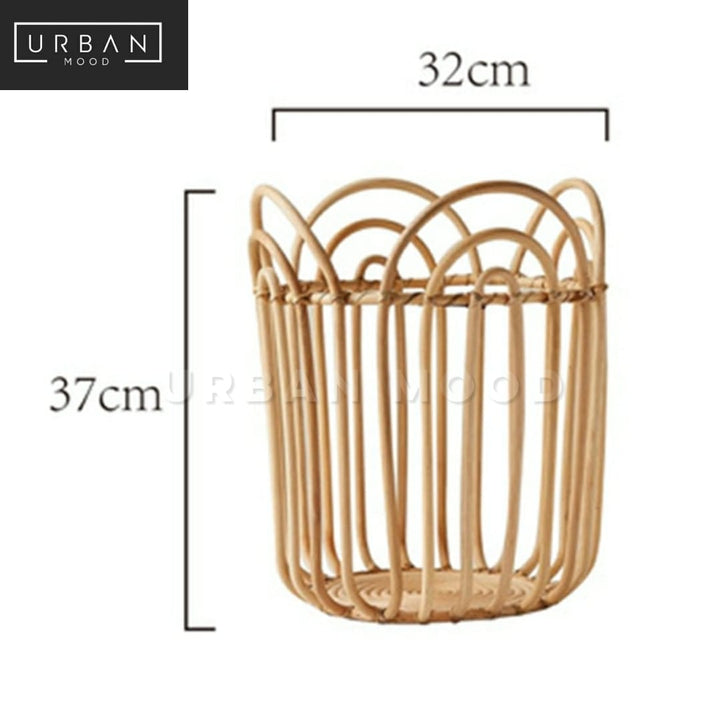 LINUS Wicker Laundry Basket