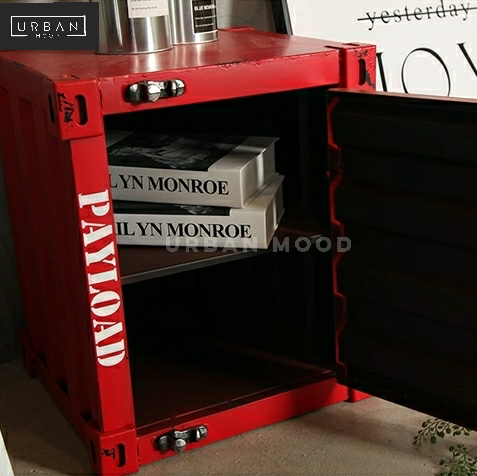 GARCON Industrial Metal Bedside Cabinet