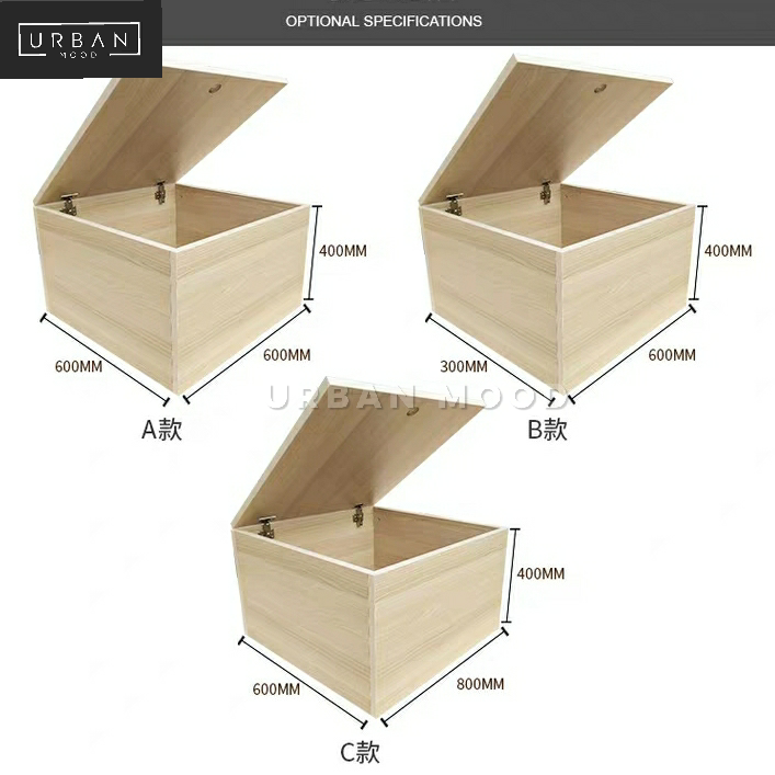 KUBIK Storage Platform Ottoman