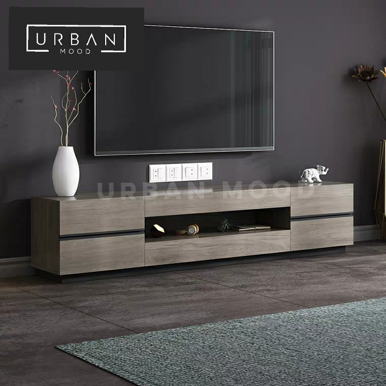 LOCUS Modern Walnut TV Console