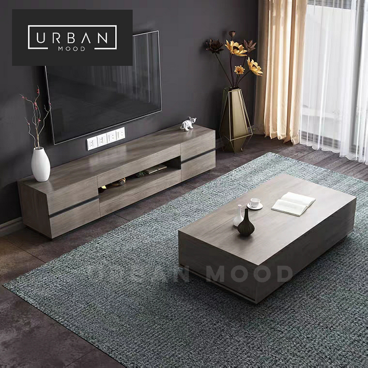 LOCUS Modern Walnut TV Console