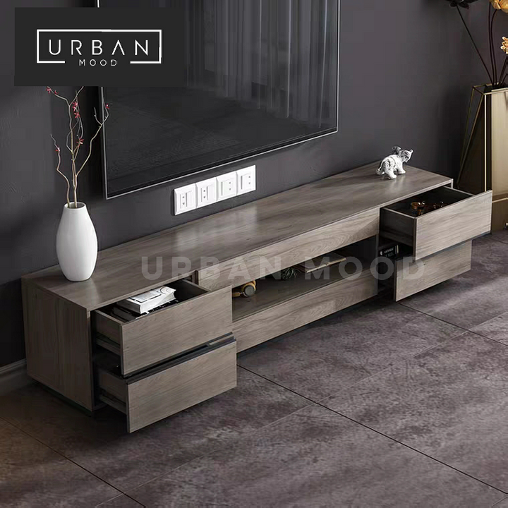 LOCUS Modern Walnut TV Console