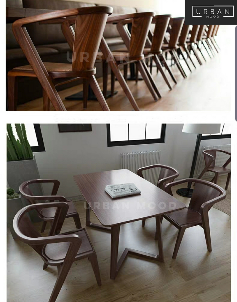 ZELDA Postmodern Solid Wood Dining Chair
