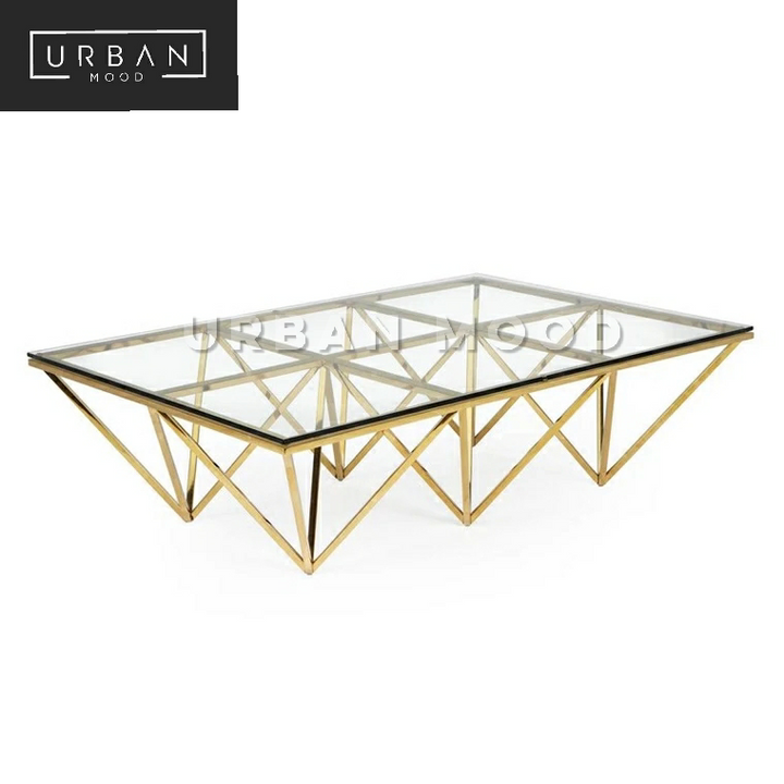 CLEOPATRA Minimalist Glass Coffee Table