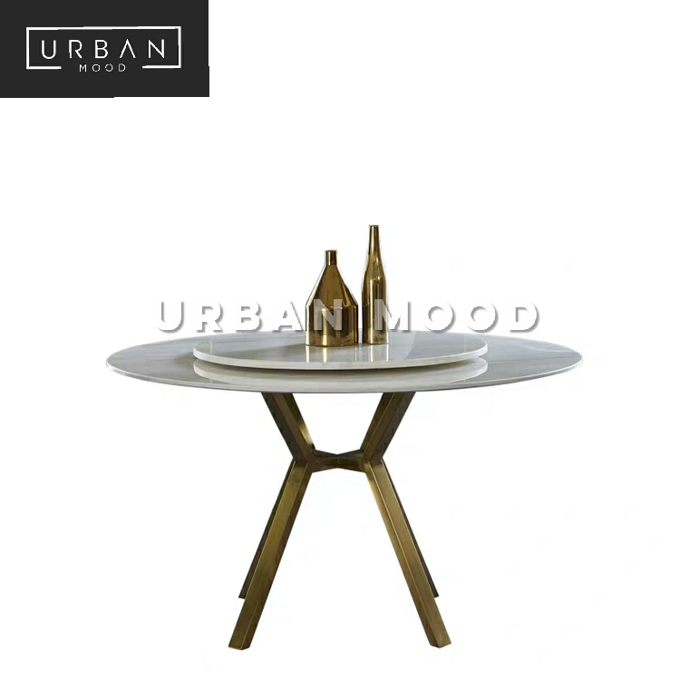 JEWEL Modern Marble Round Dining Table