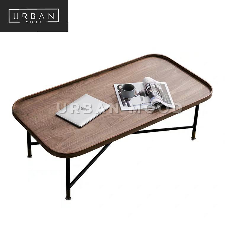 DAVY Modern Walnut Coffee Table