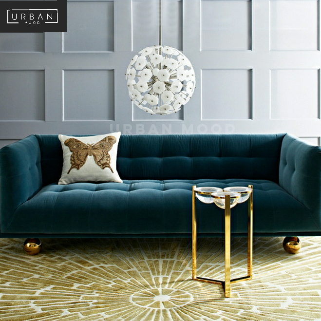 Sutton Victorian Tufted Velvet Sofa Urban Mood