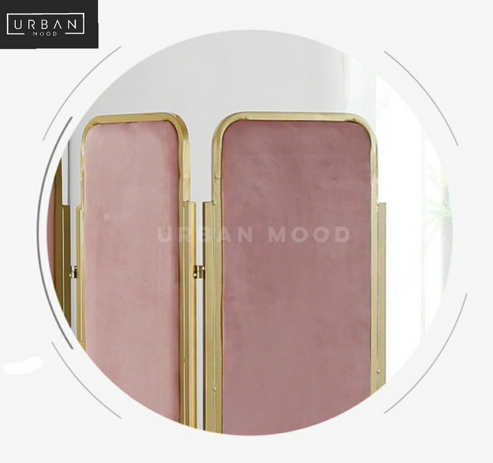 DOTTY Minimalist Velvet Folding Screen