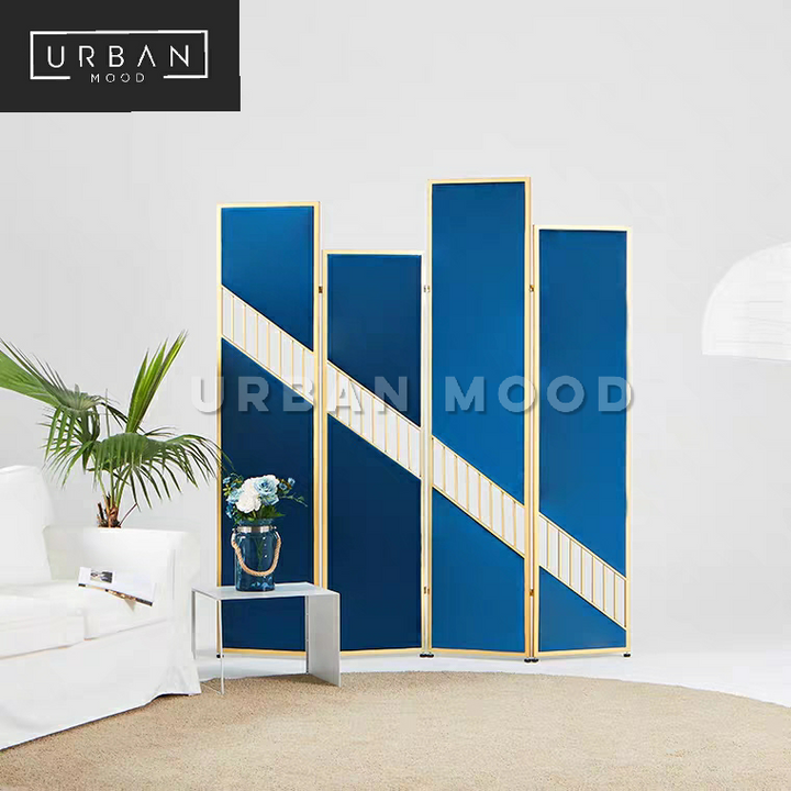 KOEN Minimalist Velvet Folding Screen