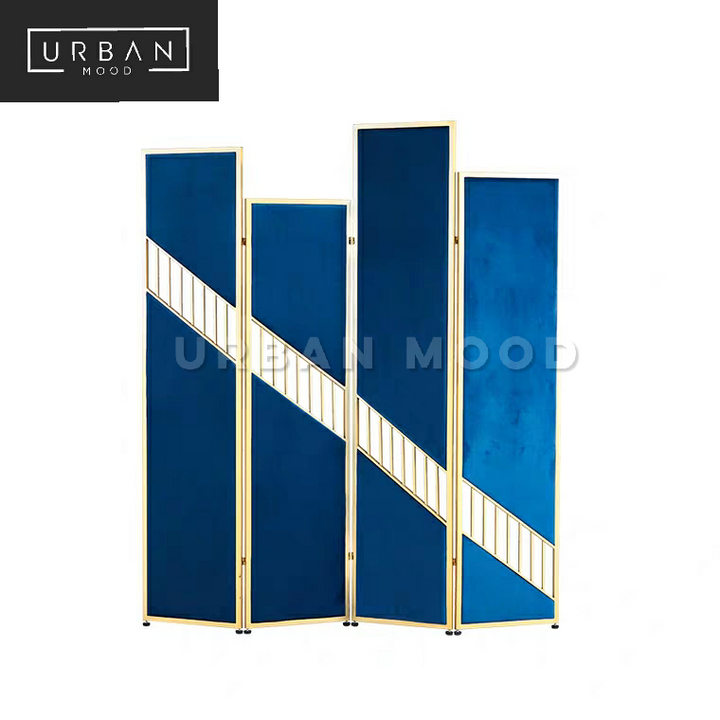 KOEN Minimalist Velvet Folding Screen