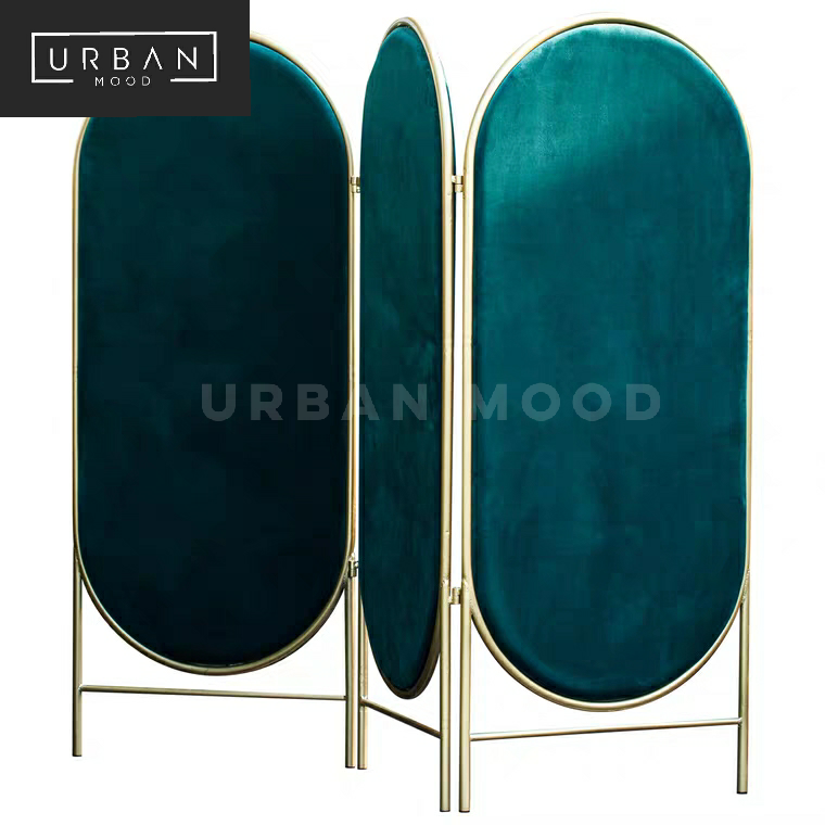 VIBE Minimalist Velvet Folding Screen