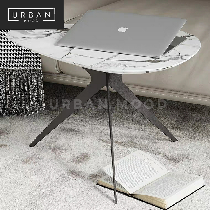 MAIDEN Contemporary Marble Side Table