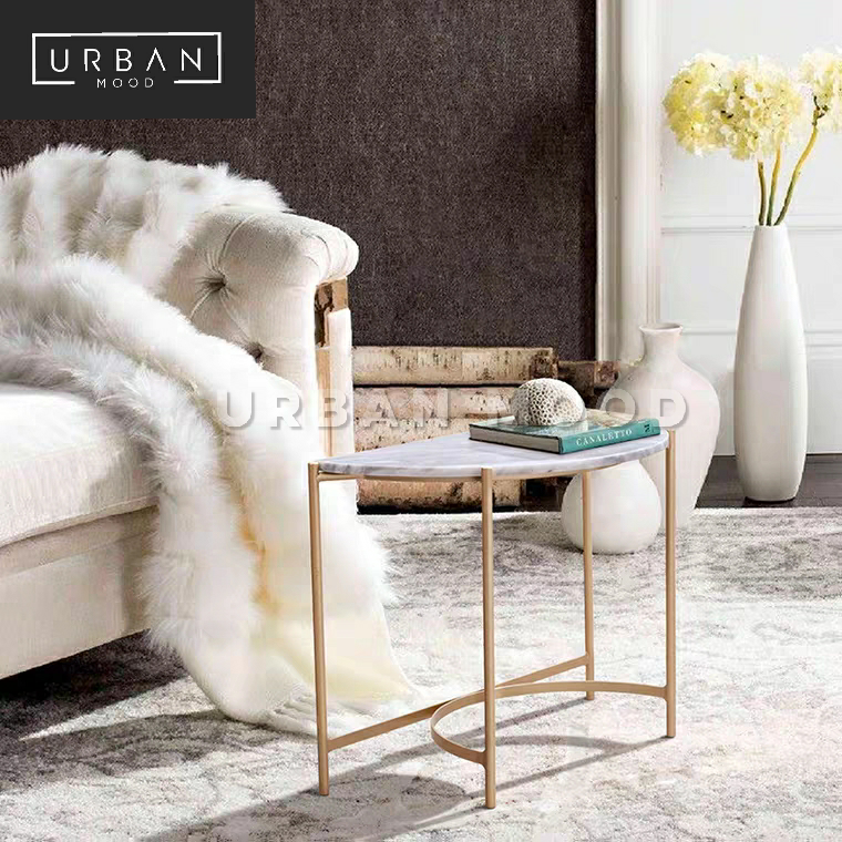 TRENT Minimalist Marble End Table