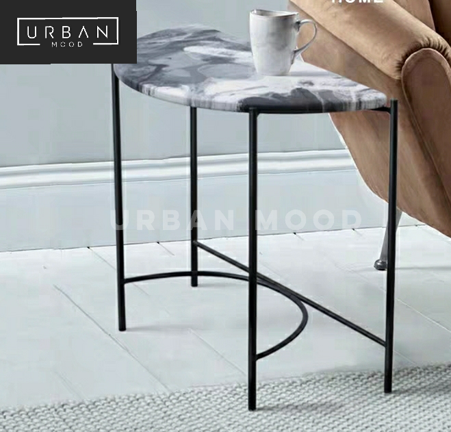 TRENT Minimalist Marble End Table