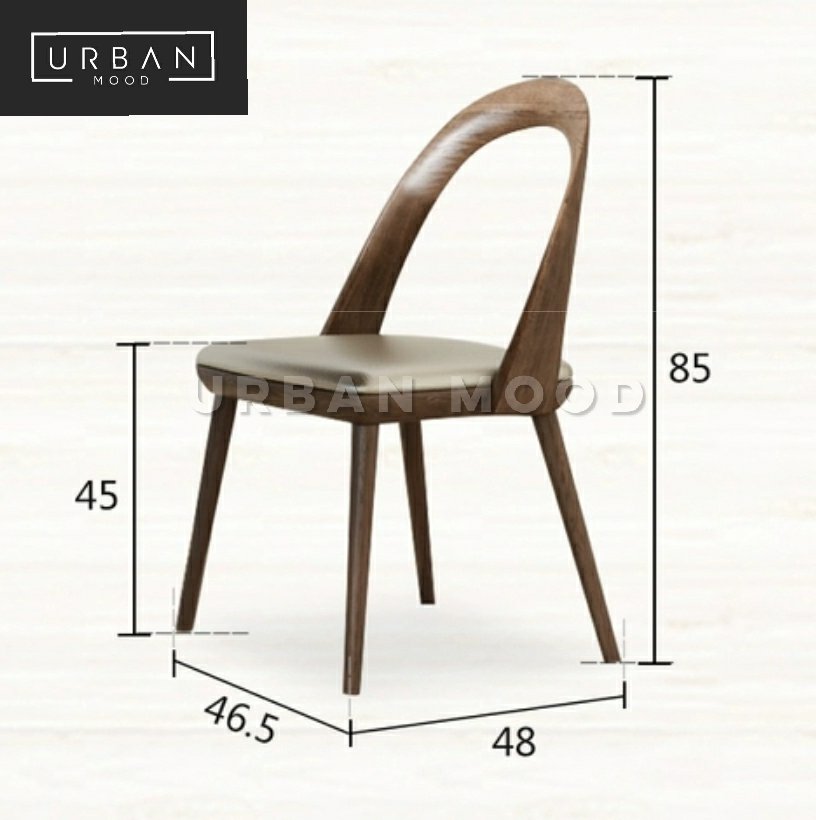 YUKON Postmodern Solid Wood Dining Chair