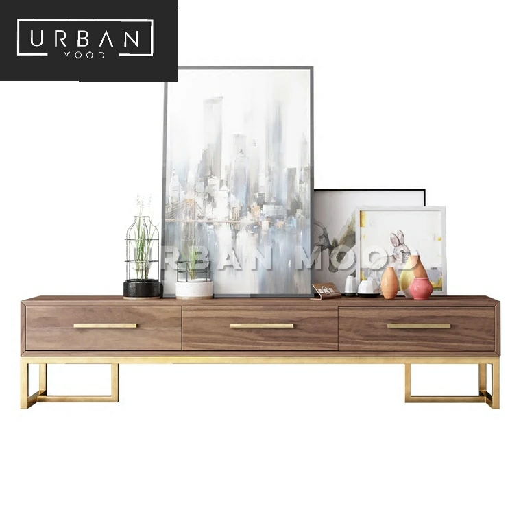 HARDING Contemporary Walnut TV Console