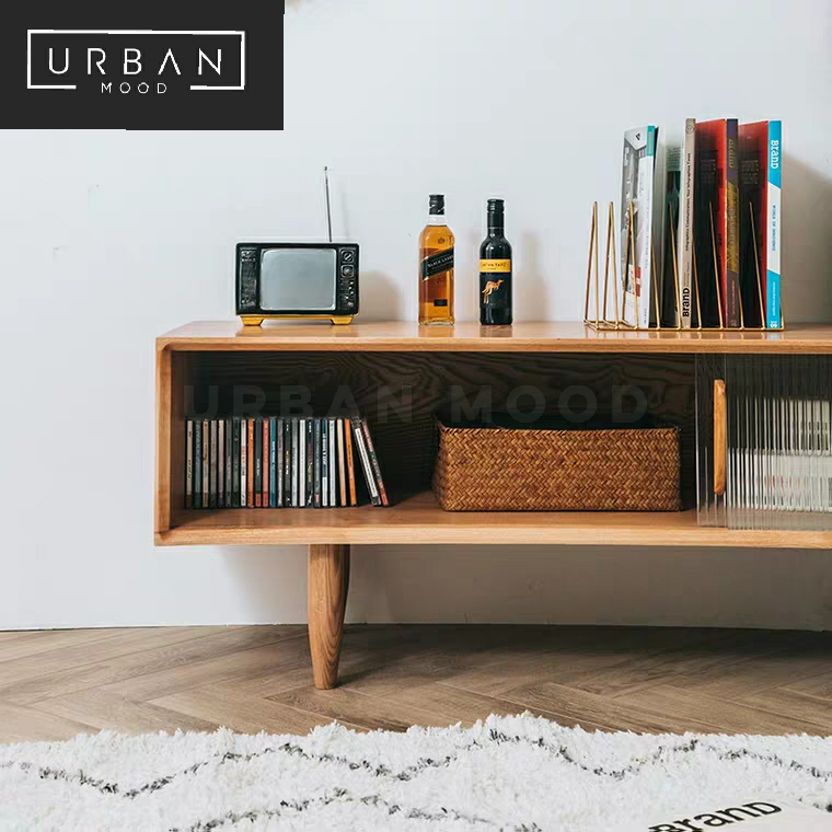 CRATE Rustic Solid Wood TV Console