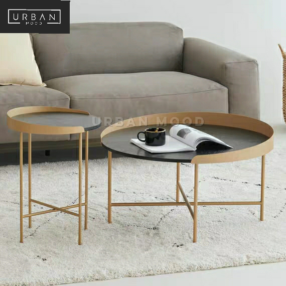 POLAND Minimalist Round Nesting Coffee Tables