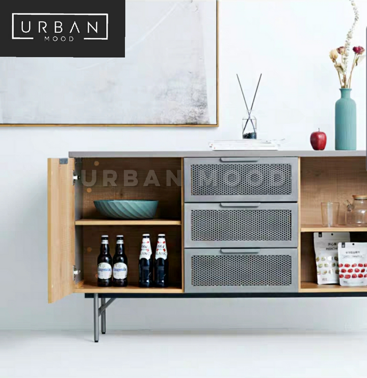 HUB Industrial Metal Sideboard