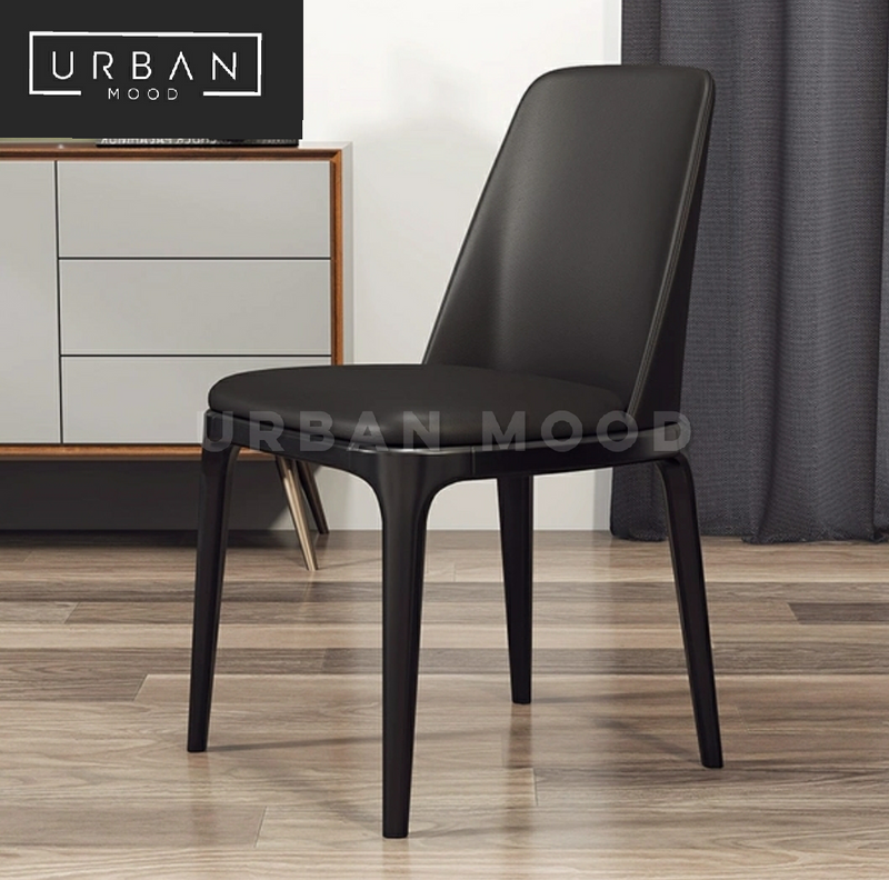 CHAD Vintage Faux Leather Dining Chair
