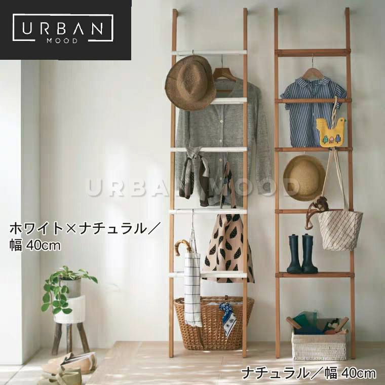 ECHELON Rustic Solid Wood Ladder Rack – Urban Mood