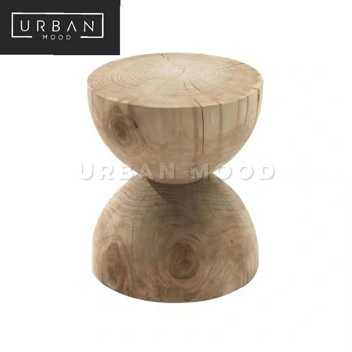 TEMPO Rustic Solid Wood Stool