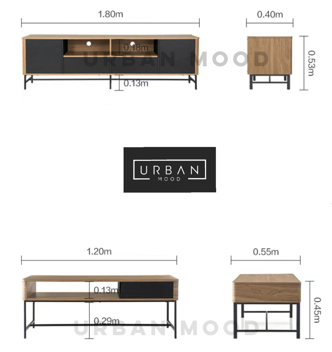 CASHMAN Modern Industrial TV Console