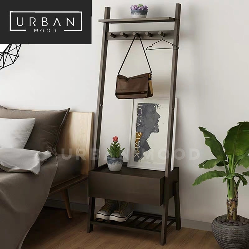 (Clearance) MIGUEL Rustic Bedside Table Rack