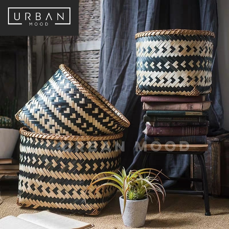 WILDE Rustic Rattan Basket – Urban Mood