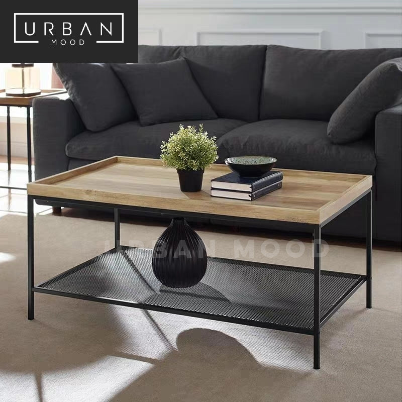 LOWLAND Modern Industrial Coffee Table