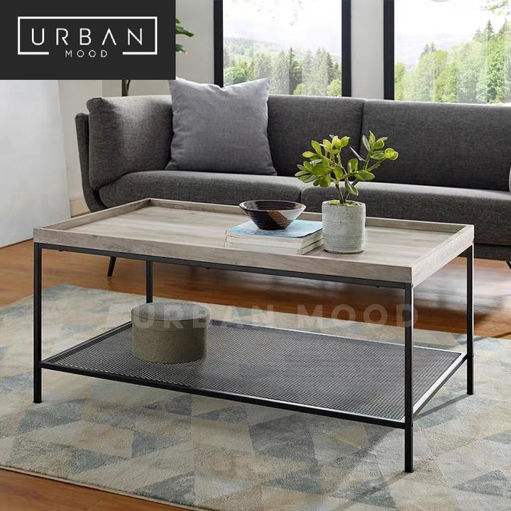 LOWLAND Modern Industrial Coffee Table