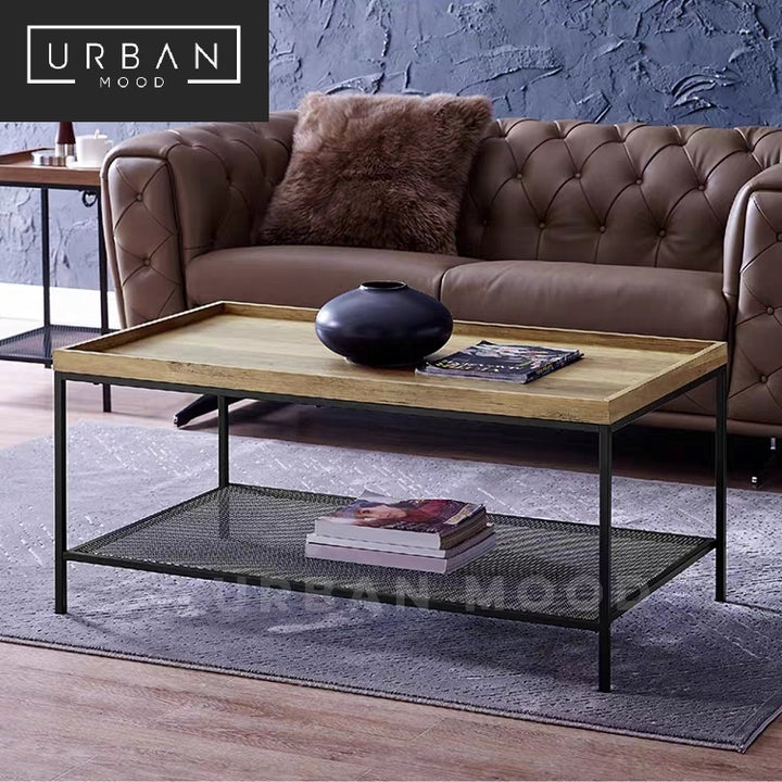 LOWLAND Modern Industrial Coffee Table