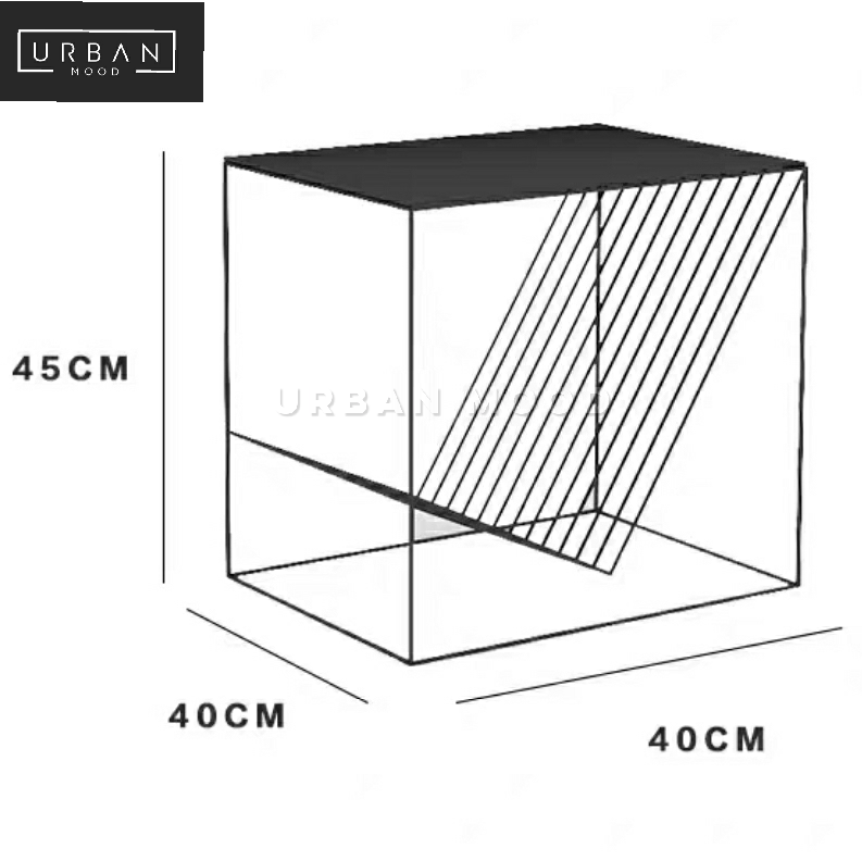 FROST Minimalist Metal Side Table