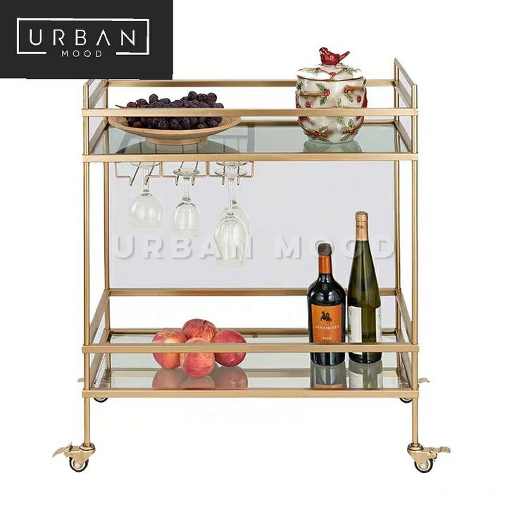 ALLY Victorian Gold Kitchen Trolley