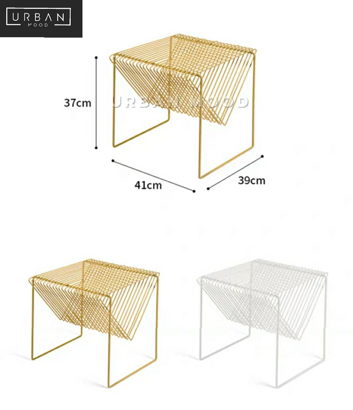 ROCHE Minimalist Wireframe Side Table