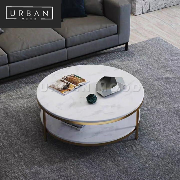 PRISTINE Round Marble Coffee Table