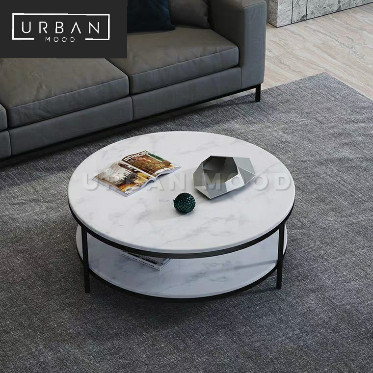 PRISTINE Round Marble Coffee Table