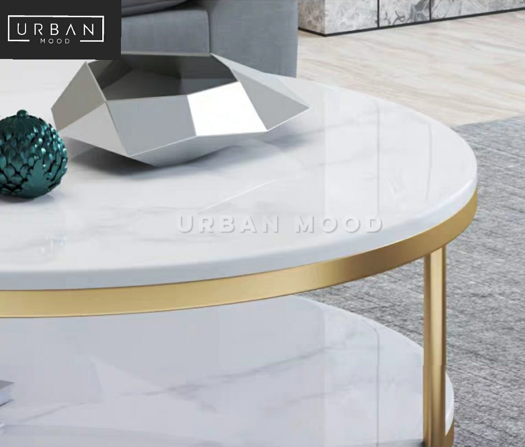 PRISTINE Round Marble Coffee Table