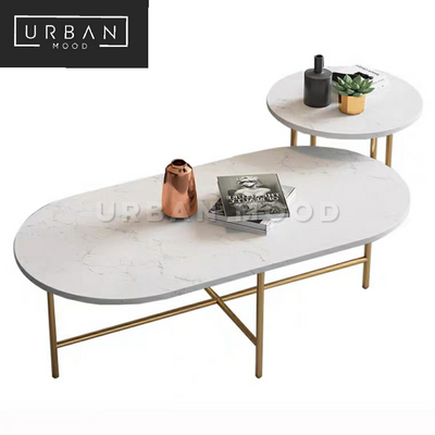 DULCET Luxury Marble Coffee Table