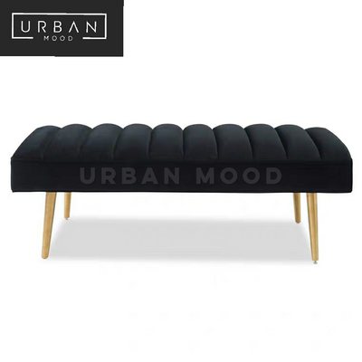 GOSPEL Modern Velvet Ottoman Bench