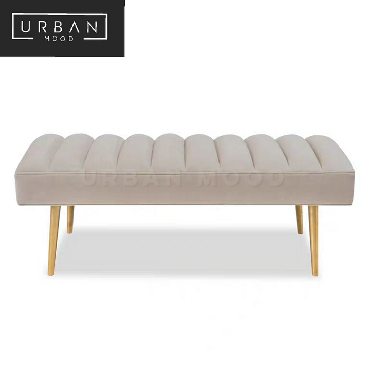 GOSPEL Modern Velvet Ottoman Bench