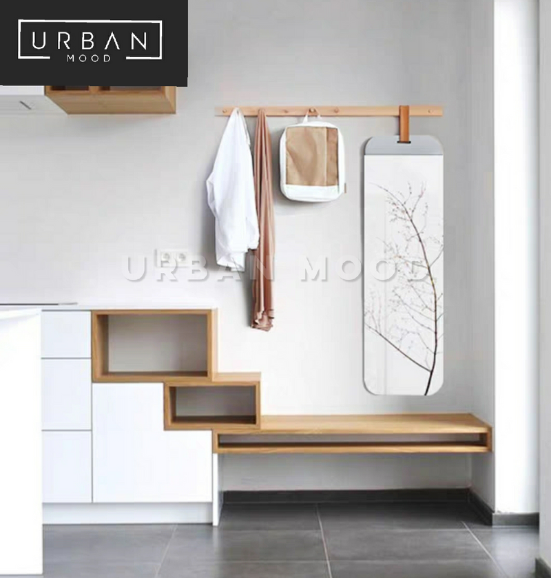 ENFOLD Scandinavian Hallway Bench Mirror Urban Mood
