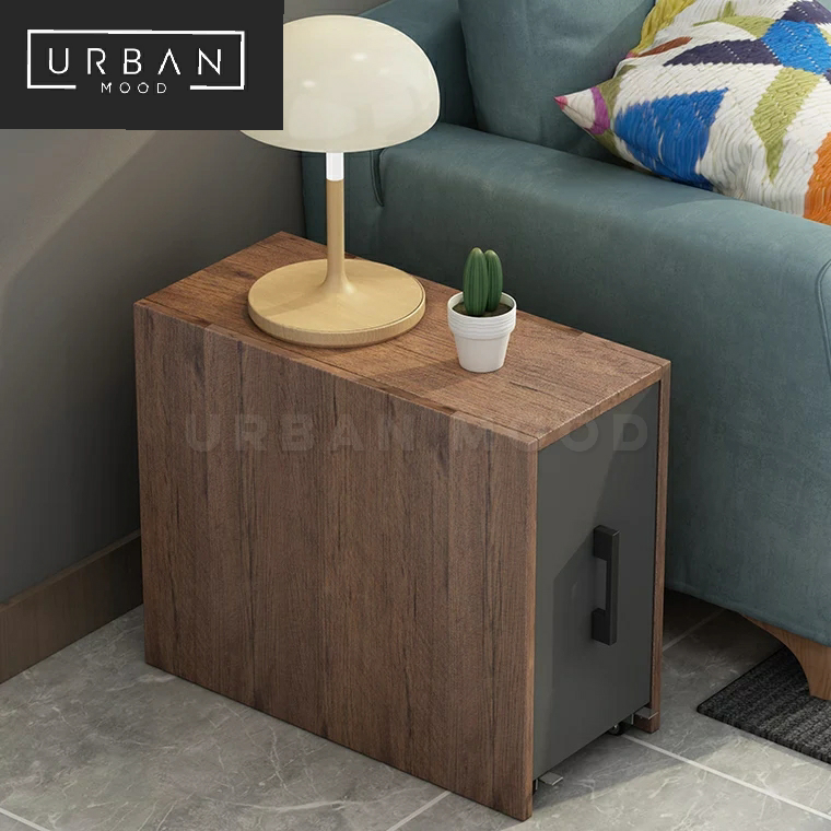 MUSTER Rustic Side Table Shelf – Urban Mood