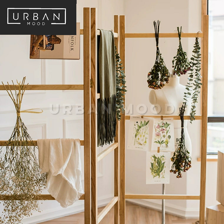 GALVIN Rustic Wooden Ladder Rack – Urban Mood